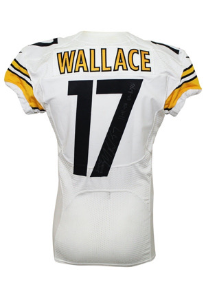 2012 Mike Wallace Pittsburgh Steelers Game-Used & Autographed Jersey (Photo-Matched • Wallace LOA)