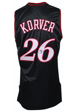 2006-07 Kyle Korver Philadelphia 76ers Game-Used & Autographed Road Jersey