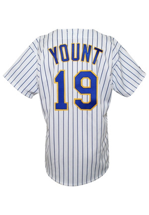 1993 Robin Yount Milwaukee Brewers Game-Used Home Jersey (Final Season)