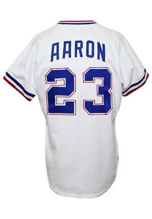 1981 Tommie Aaron Atlanta Braves Coaches-Worn Home Jersey