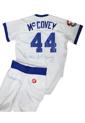 1980s Willie McCovey Cracker Jack Old Timers Classic Game-Used & Autographed Uniform (2)