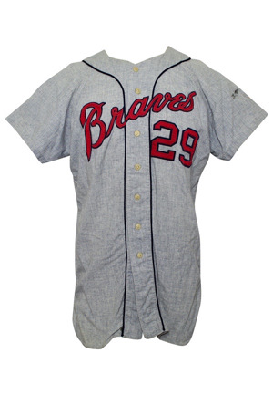 1965 Felipe Alou Milwaukee Braves Game-Used Road Flannel Jersey (Photo-Matched • Likely Worn In All-Star Game)