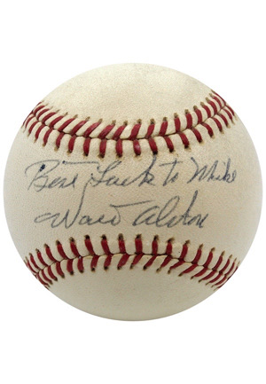 Walt Alston Single-Signed & Inscribed ONL Baseball