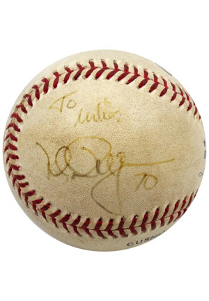8/22/1998 Mark McGwire Game-Used Autographed & Inscribed Home Run #52 Baseball (70 HR Season • Notarized LOA • Full JSA)