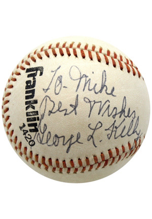 George Kelly Single-Signed & Inscribed Baseball