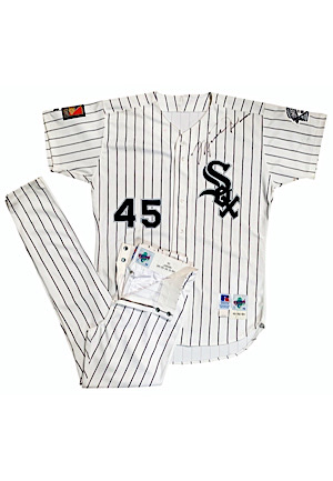1994 Michael Jordan Chicago White Sox Autographed Team-Issued & Photo Shoot Worn Home Uniform (2)(Pristine Provenance • Full JSA)