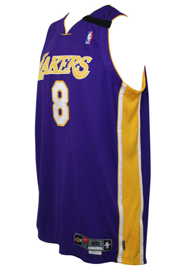 Kobe Bryant Signed 2000 Finals Game Issued Los Angeles Lakers Jersey B —  Showpieces Sports