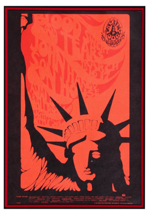 1968 Blood, Sweat & Tears San Francisco Concert Poster