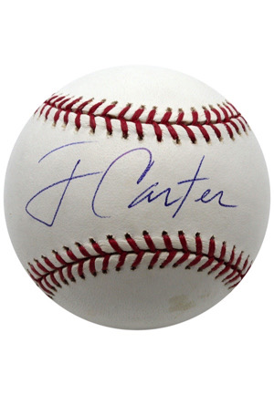 President Jimmy Carter Single-Signed OML Baseball