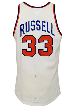 1970-71 Cazzie Russell New York Knicks Game-Used Home Jersey (Rare)
