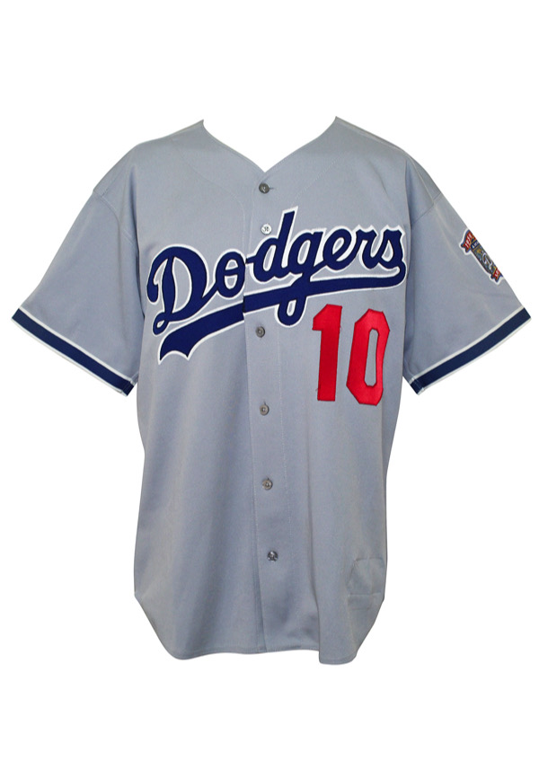Gary Sheffield Signed Game Used 2001 Los Angeles Dodgers Jersey