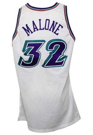 1997-98 Karl Malone Utah Jazz Game-Used Jersey