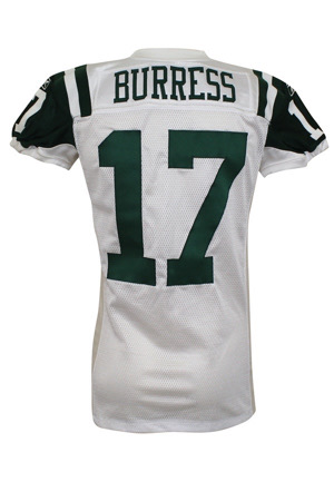 2011 Plaxico Burress New York Jets Game-Used Jersey