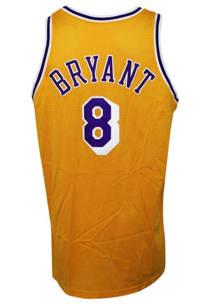 1998-99 Kobe Bryant Los Angeles Lakers Game-Used Home Jersey 1998-99 Kobe Bryant Los Angeles Lakers Game-Used Home Jersey (First Year As A Starter)