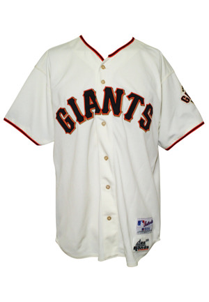 2001 Barry Bonds San Francisco Giants Game-Used & Autographed Home Jersey (Bonds Authenticated • 73 HR & MVP Season • Full JSA)