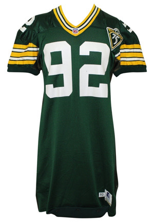 1993 Reggie White Green Bay Packers Game-Used Home Jersey (Outstanding Wear W Multiple Repairs)