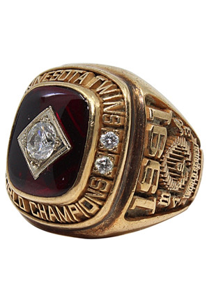 1991 Al Newman Minnesota Twins World Series Championship Players Ring