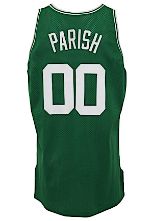 1992-93 Robert Parish Boston Celtics Game-Used Road Jersey (Johnny Most Armband)