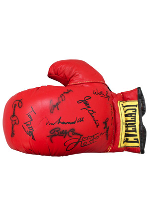 Everlast Boxing Glove Multi-Signed By 10 Hall OF Famers Including Ali, Dundee & More