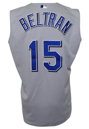 2003 Carlos Beltran Kansas City Royals Game-Used Road Vest