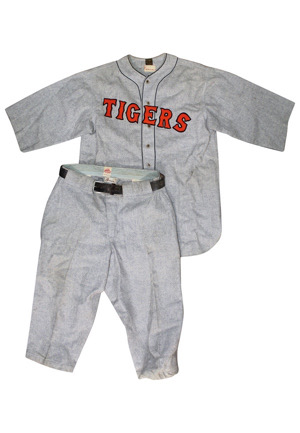 1928 Johnny Neun Detroit Tigers Game-Used Flannel Uniform (2)(Very Rare)