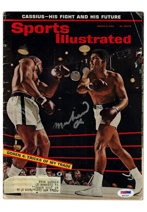 1964 Muhammad Ali Autographed Sports Illustrated Magazine (Full PSA/DNA)