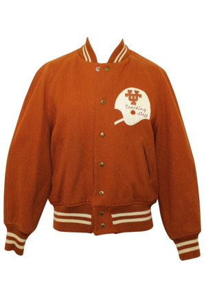 1973 Darrell Royal Texas Longhorns Game-Worn Coachs Jacket (From Historic Cotton Bowl Victory)