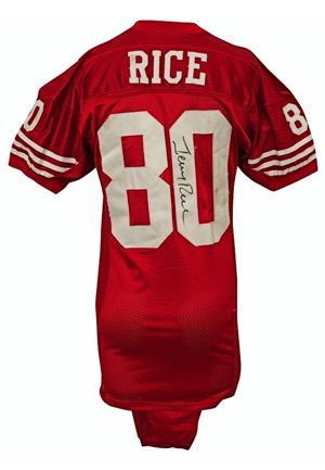 1991 Jerry Rice San Francisco 49ers Game-Used & Autographed Jersey