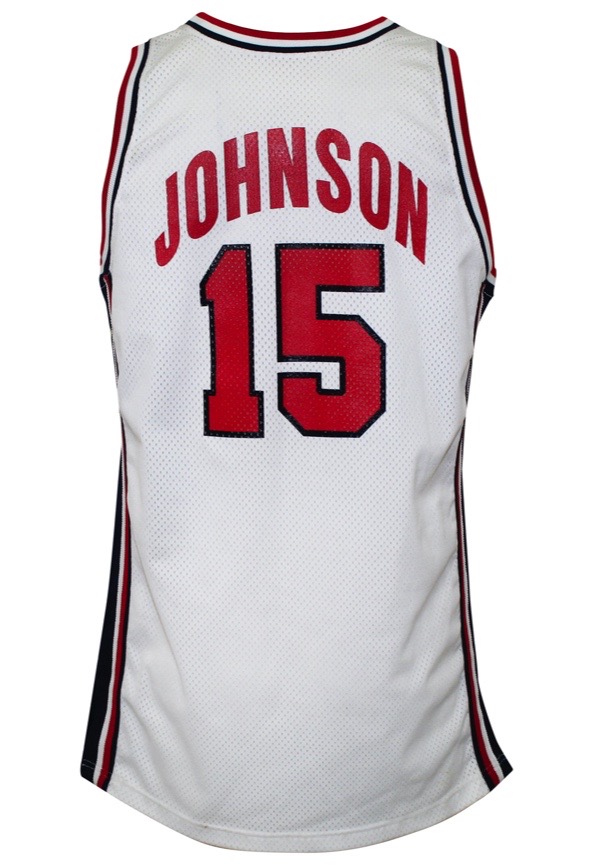 Magic Johnson USA Basketball Autographed Mitchell & Ness White 1992 Dream  Team Authentic Jersey