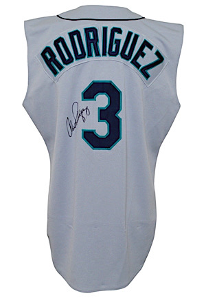 1990s Alex Rodriguez Seattle Mariners Game-Used & Autographed Road Jersey