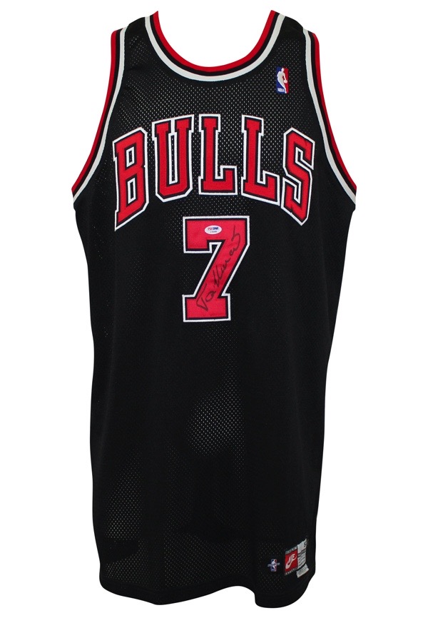 1993-94 Toni Kukoc Game Worn & Signed Chicago Bulls Rookie, Lot #50839