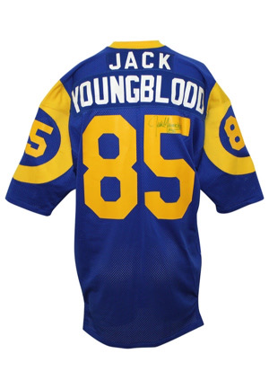 Mid 1970s Jack Youngblood Los Angeles Rams Game-Used & Autographed Blue Jersey