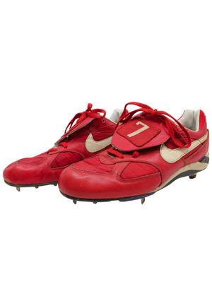 Circa 1999 J.D. Drew St. Louis Cardinals Game-Used Cleats