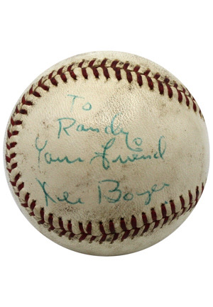 Ken Boyer Single-Signed & Inscribed ONL Baseball