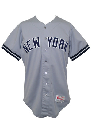 1990 Buck Showalter New York Yankees Coaches-Worn Road Jersey