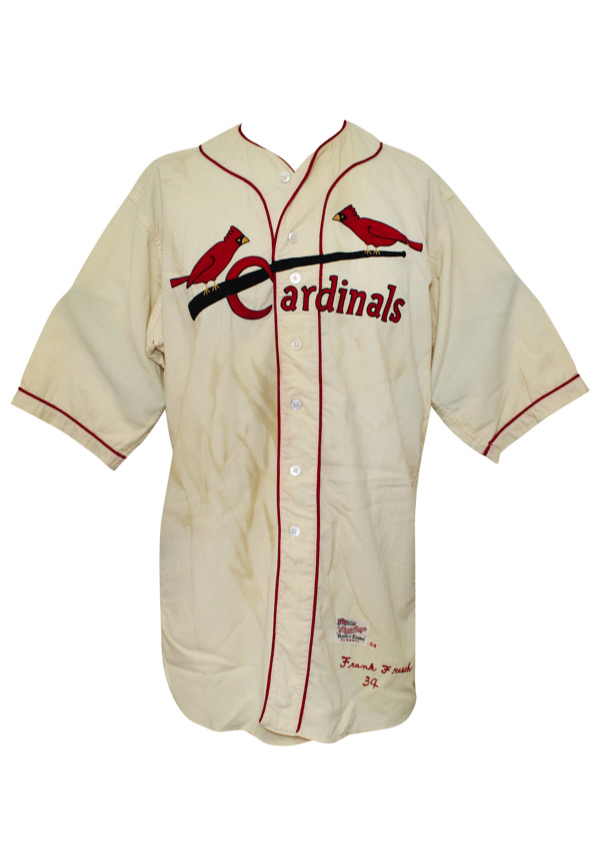 Lot Detail - 1959 Frankie Frisch St. Louis Cardinals Old-Timers Worn  Flannel Uniform, Cap, Belt & Socks (5)(Graded 10)