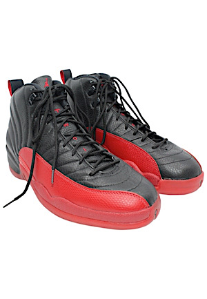 1997 Michael Jordan Chicago Bulls Nike Air Jordan XII "Flu Game" Player Sample Shoes