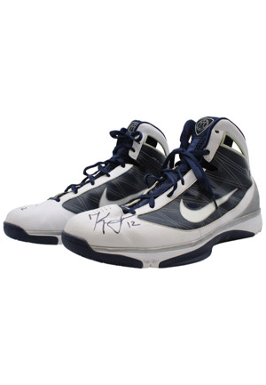 2009-10 Nenad Kristic Oklahoma City Thunder Game-Used & Autographed Shoes