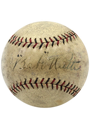 1920s Babe Ruth Single-Signed Baseball (Full JSA)