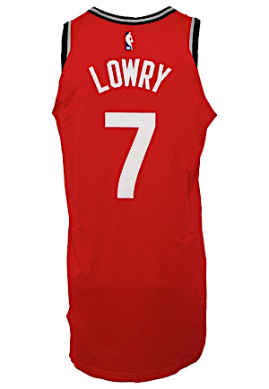 2018-19 Kyle Lowry Toronto Raptors "Opening Night" Game-Used Home Jersey (Photo-Matched To 27 Point Performance • NBA LOA • Championship Season)
