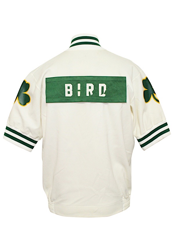 Larry Bird Signed Boston Celtics Nike NBA 75 Warmup Jacket Auto Steiner CX