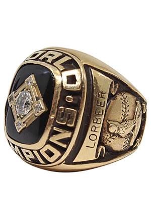 1967 Lorbeer St. Louis Cardinals World Series Championship Ring