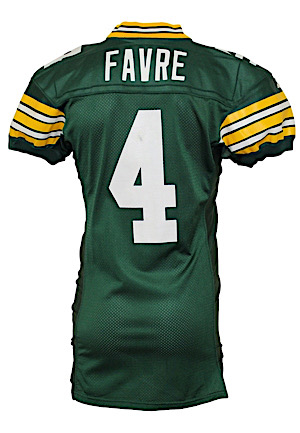 1994 Brett Favre Green Bay Packers Game-Used Home Jersey