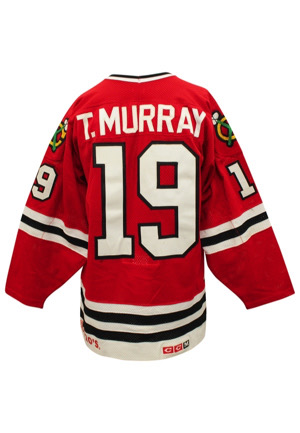 1986-87 Troy Murray Chicago Blackhawks Game-Used Jersey (Rare)