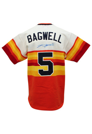 1999 Jeff Bagwell Houston Astros Game-Used & Autographed TBTC Jersey