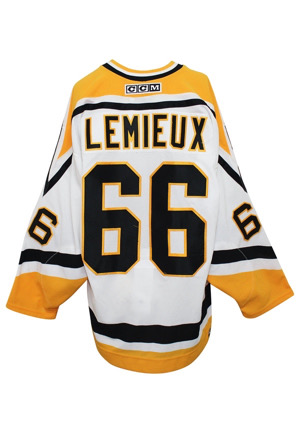 2000-01 Mario Lemieux Pittsburgh Penguins Game-Used Jersey