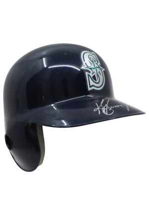 1998 Ken Griffey Jr. Seattle Mariners Game-Used & Autographed Helmet