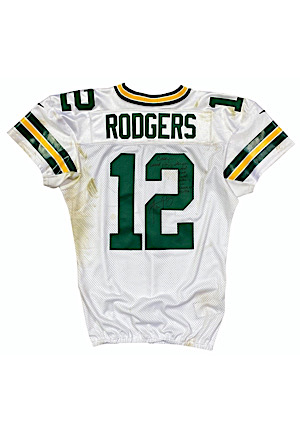 11/3/2019 Aaron Rodgers Green Bay Packers Game-Used & Autographed Jersey (Photo-Matched • Unwashed Jersey-Swap)