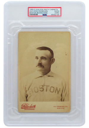 Charles "Old Hoss" Radbourn 1889 G Waldon Smith Cabinet Card From Hardy Richardsons Personal Archives (PSA/DNA • Estate LOA)