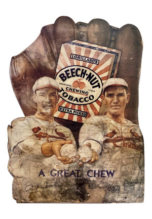 1930s Dizzy Dean Beech-Nut Die Cut Advertising Display (Rare)